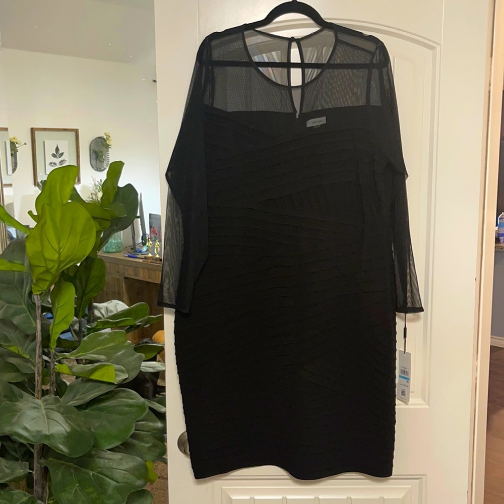 20w bodycon date night little black dress CK